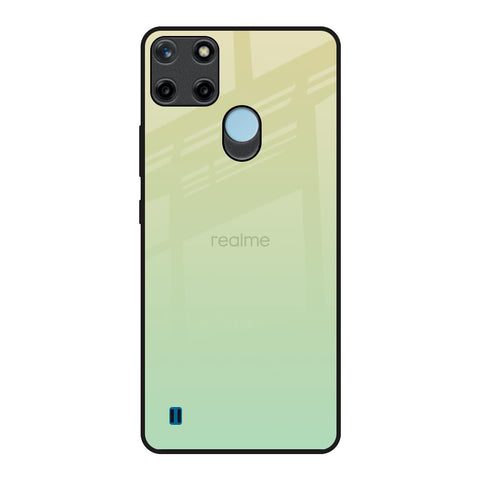 Mint Green Gradient Realme C21Y Glass Back Cover Online