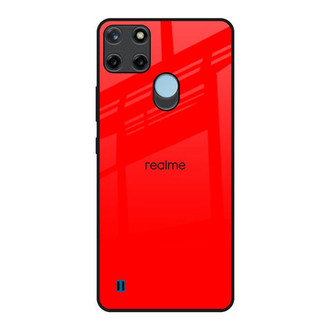 Blood Red Realme C21Y Glass Back Cover Online
