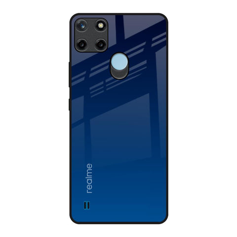 Very Blue Realme C21Y Glass Back Cover Online