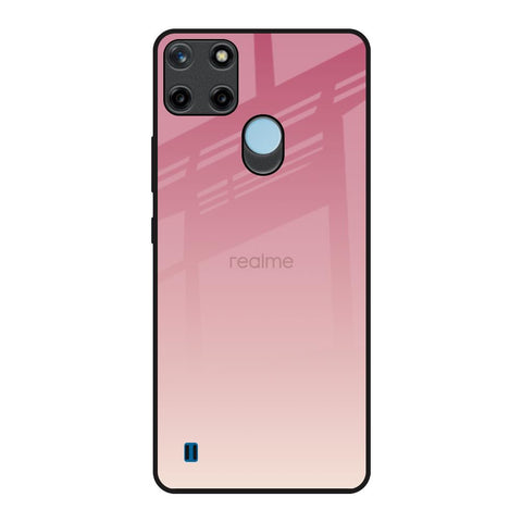 Blooming Pink Realme C21Y Glass Back Cover Online