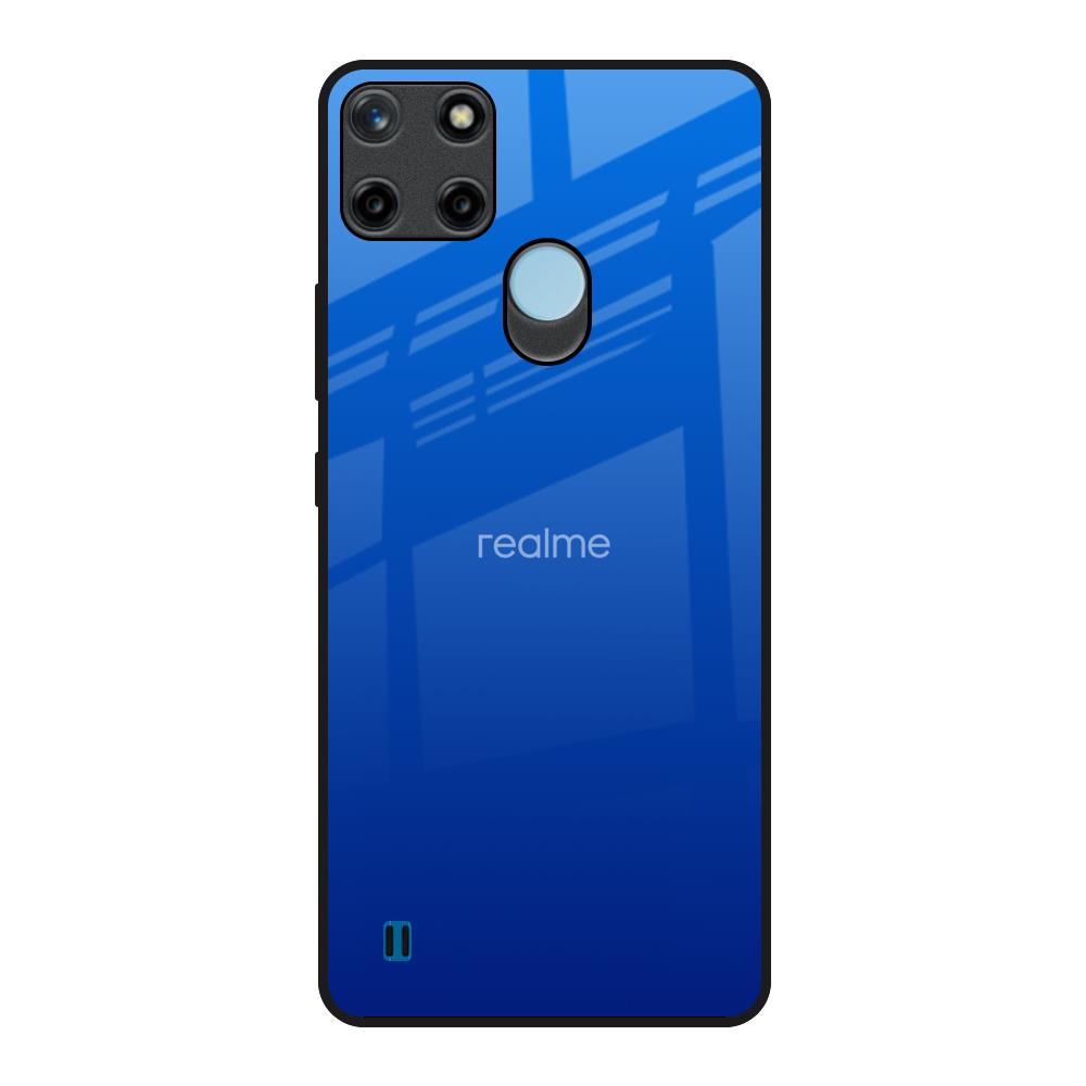 Egyptian Blue Realme C21Y Glass Back Cover Online