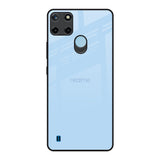 Pastel Sky Blue Realme C21Y Glass Back Cover Online