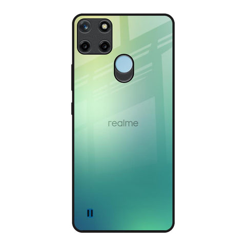 Dusty Green Realme C21Y Glass Back Cover Online