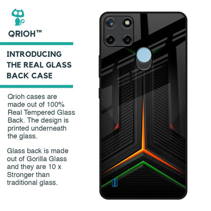 Modern Ultra Chevron Glass Case for Realme C21Y