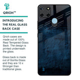 Dark Blue Grunge Glass Case for Realme C21Y