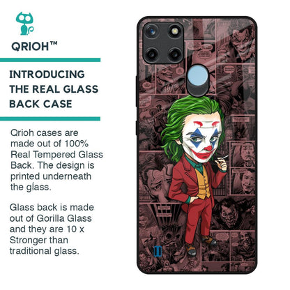 Joker Cartoon Glass Case for Realme C21Y