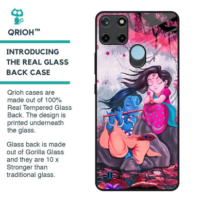 Radha Krishna Art Glass Case for Realme C21Y