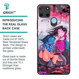 Radha Krishna Art Glass Case for Realme C21Y