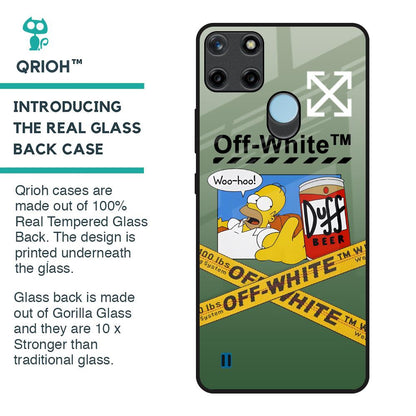 Duff Beer Glass Case for Realme C21Y