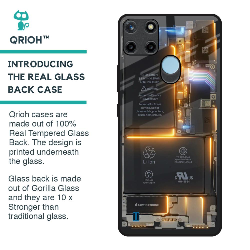 Glow Up Skeleton Glass Case for Realme C21Y