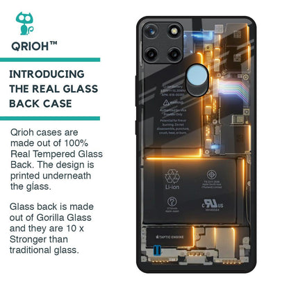 Glow Up Skeleton Glass Case for Realme C21Y