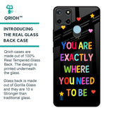 Magical Words Glass Case for Realme C21Y