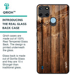 Timber Printed Glass Case for Realme C21Y