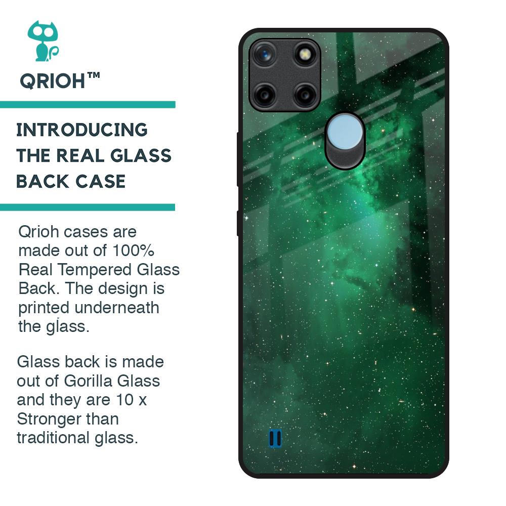 Emerald Firefly Glass Case For Realme C21Y