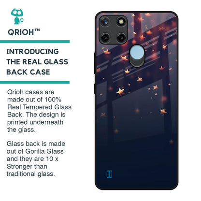 Falling Stars Glass Case For Realme C21Y