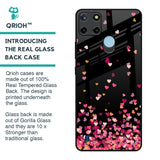 Heart Rain Fall Glass Case For Realme C21Y
