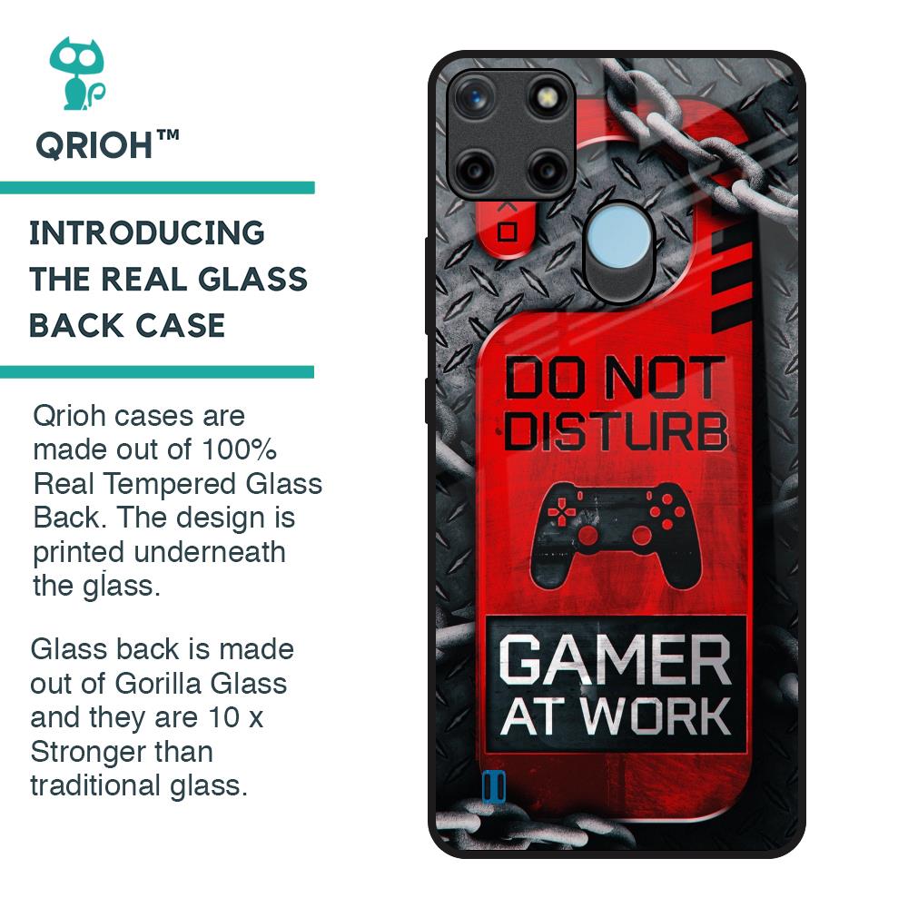 Do No Disturb Glass Case For Realme C21Y