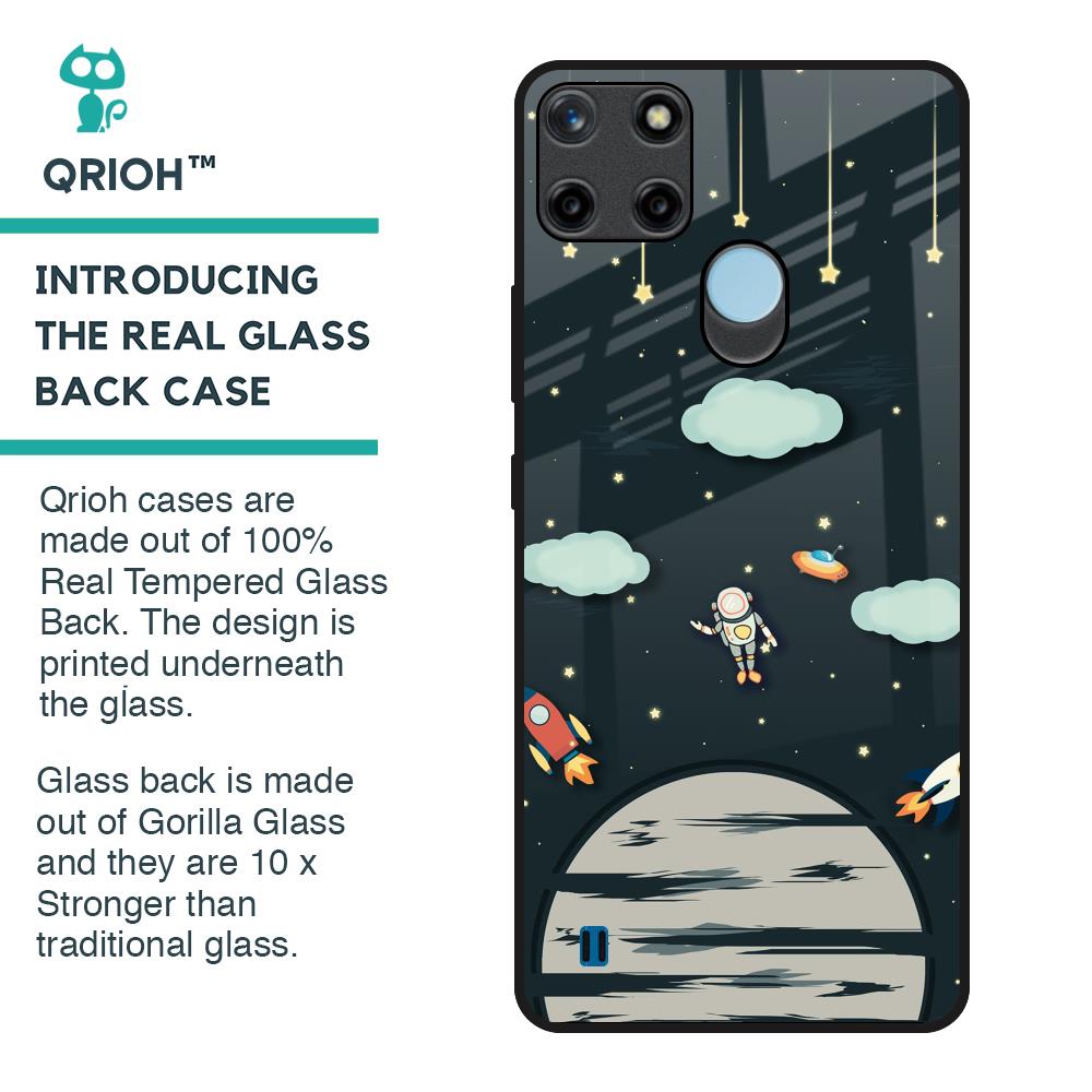 Astronaut Dream Glass Case For Realme C21Y