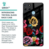 Floral Decorative Glass Case For Realme C21Y