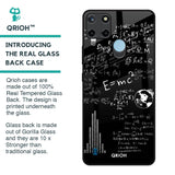 Funny Math Glass Case for Realme C21Y