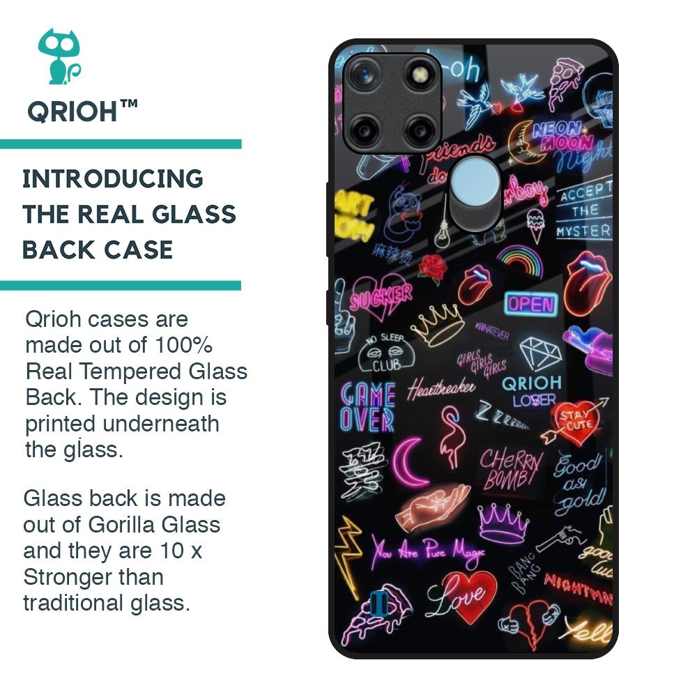 Accept The Mystery Glass Case for Realme C21Y