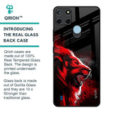 Red Angry Lion Glass Case for Realme C21Y