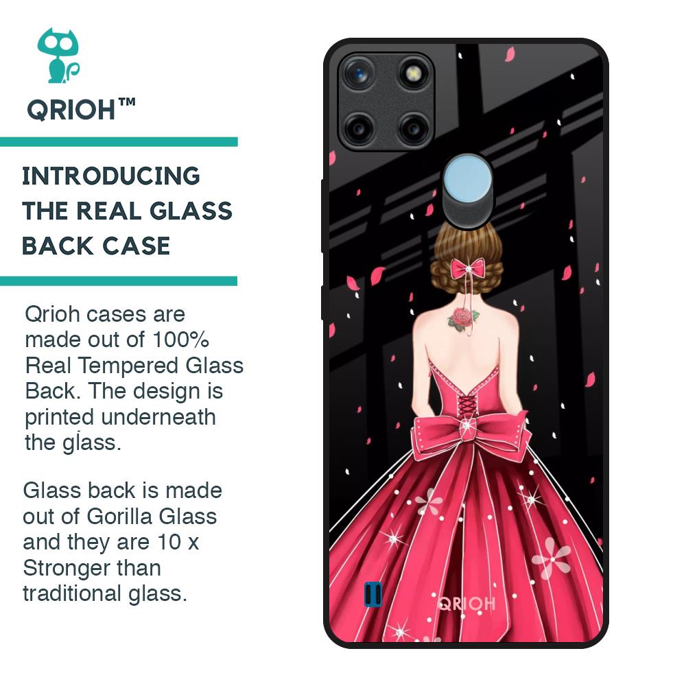 Fashion Princess Glass Case for Realme C21Y