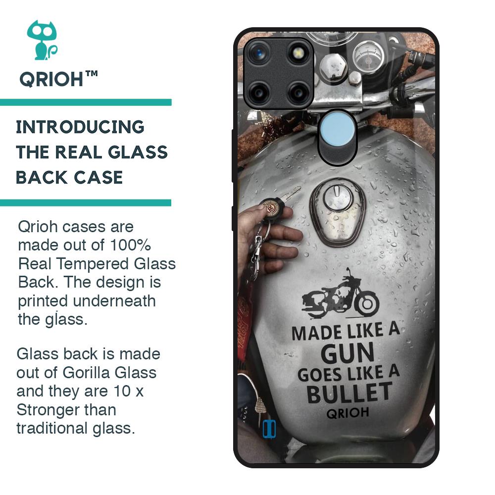 Royal Bike Glass Case for Realme C21Y