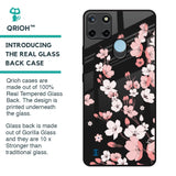 Black Cherry Blossom Glass Case for Realme C21Y