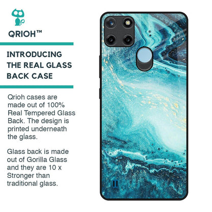 Sea Water Glass Case for Realme C21Y