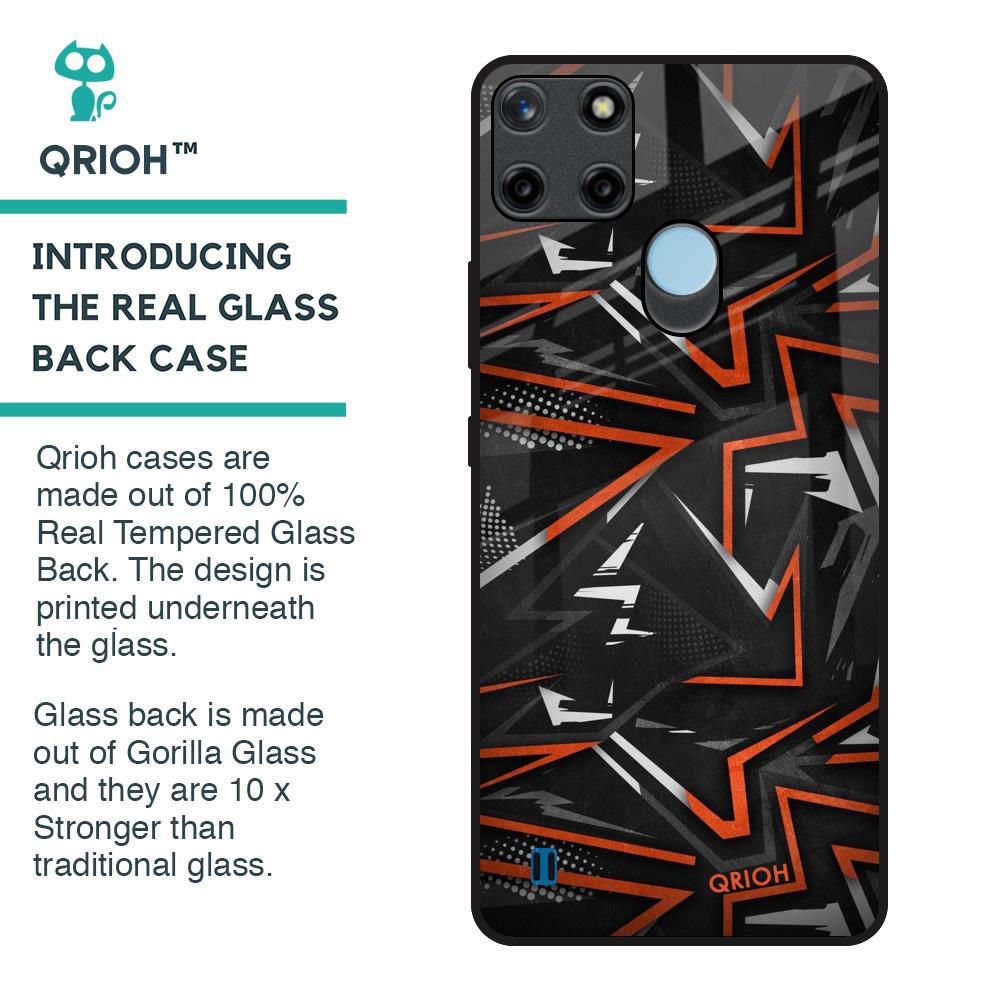 Vector Art Glass Case for Realme C21Y