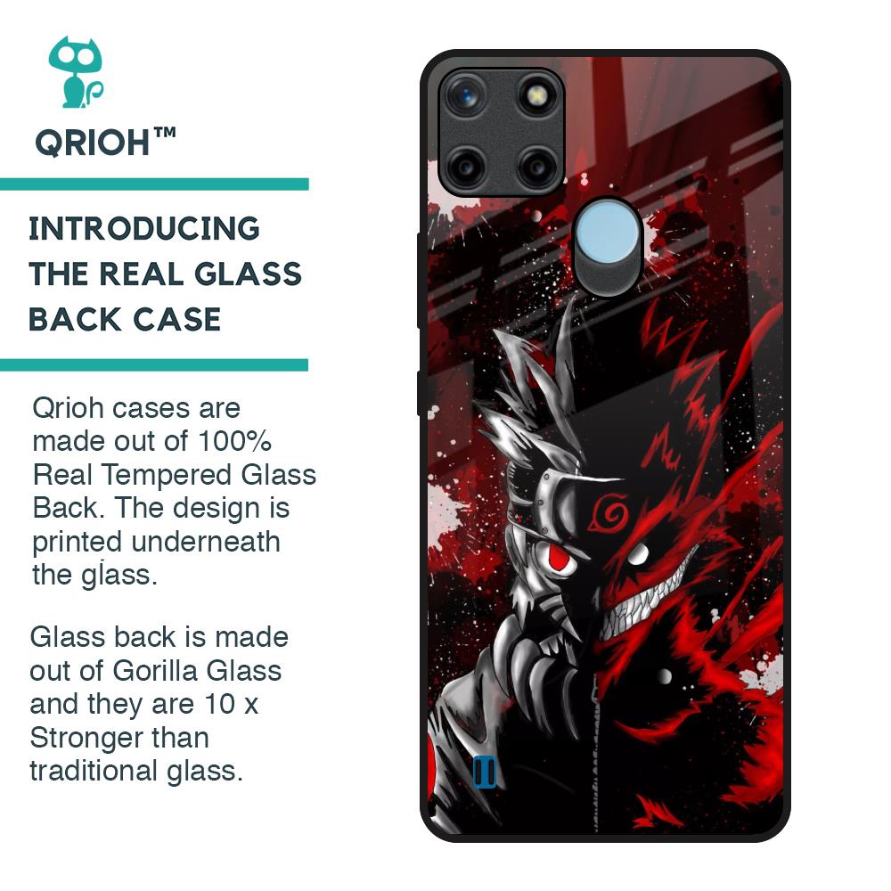 Dark Character Glass Case for Realme C21Y