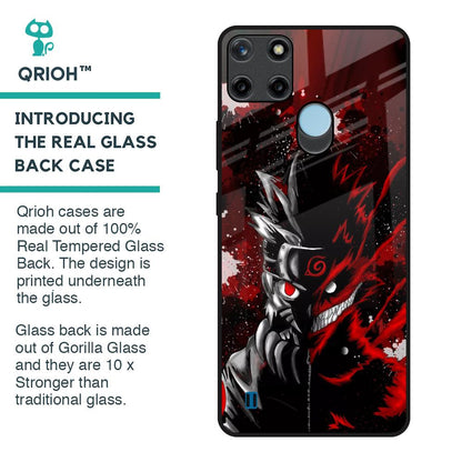 Dark Character Glass Case for Realme C21Y