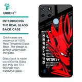 Red Vegeta Glass Case for Realme C21Y