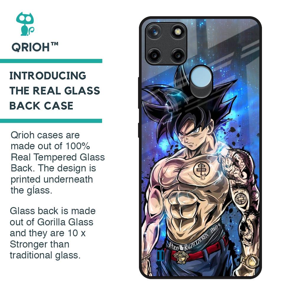 Branded Anime Glass Case for Realme C21Y