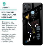 Luffy Line Art Glass Case for Realme C21Y