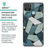 Abstact Tiles Glass Case for Realme C21Y