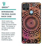 Floral Mandala Glass Case for Realme C21Y