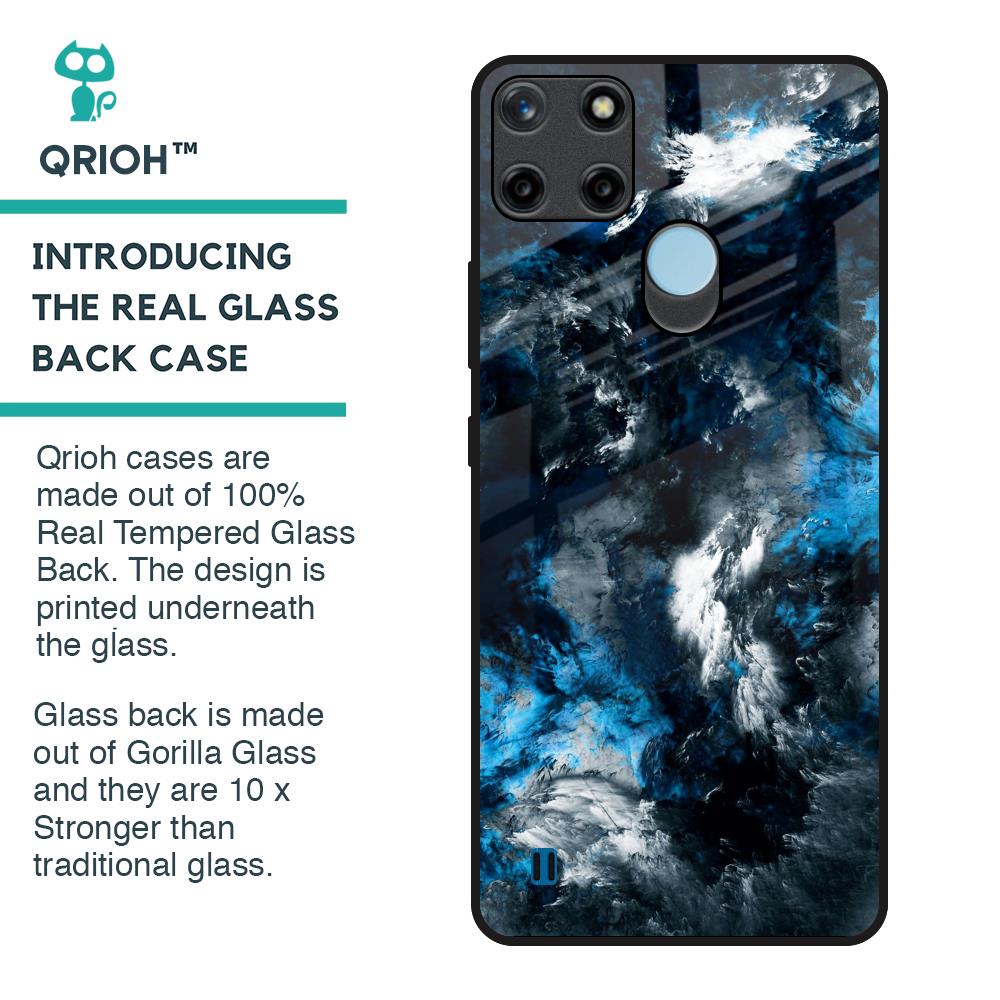 Cloudy Dust Glass Case for Realme C21Y