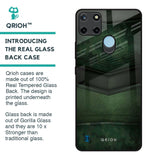 Green Leather Glass Case for Realme C21Y