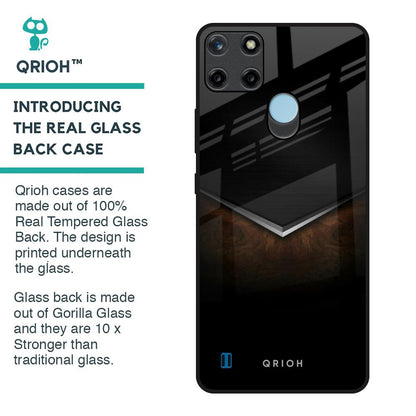 Dark Walnut Glass Case for Realme C21Y