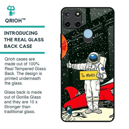 Astronaut on Mars Glass Case for Realme C21Y