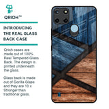 Wooden Tiles Glass Case for Realme C21Y