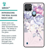 Elegant Floral Glass Case for Realme C21Y