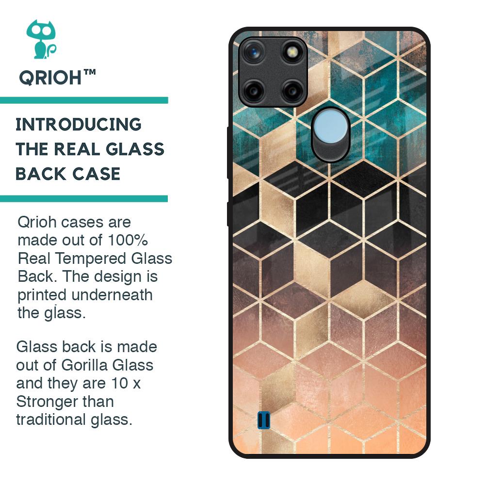 Bronze Texture Glass Case for Realme C21Y
