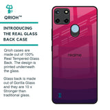 Wavy Pink Pattern Glass Case for Realme C21Y