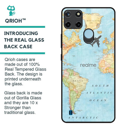 Fly Around The World Glass Case for Realme C21Y