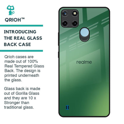 Green Grunge Texture Glass Case for Realme C21Y
