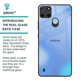 Vibrant Blue Texture Glass Case for Realme C21Y