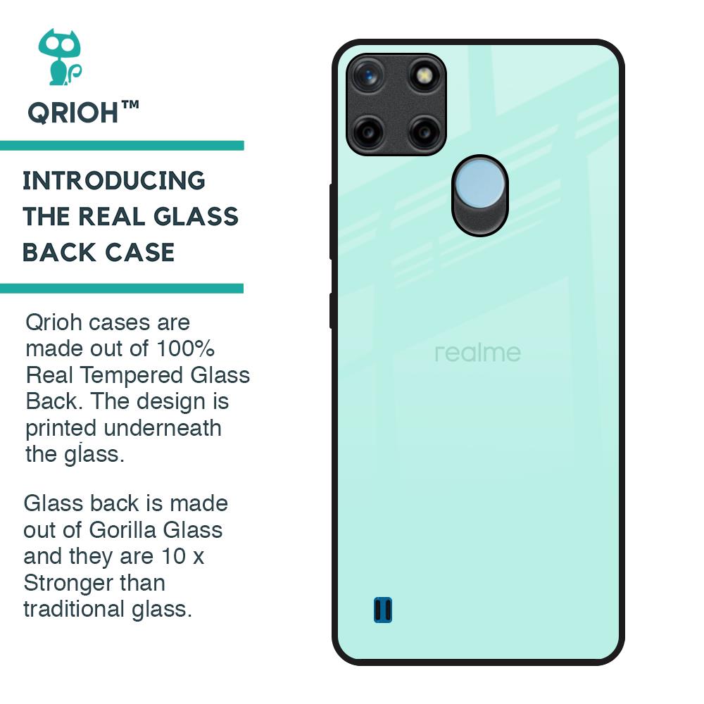 Teal Glass Case for Realme C21Y